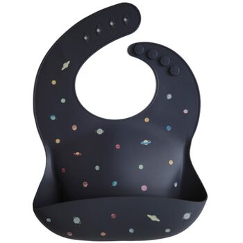 Eco Friendly Planets Silicone Bib For Baby, 3 of 5