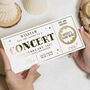 Personalised Gold Foil Scratch Reveal Concert Voucher, thumbnail 1 of 9