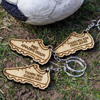 Personalised Football Coach Gift Present Keyring, 6 of 7