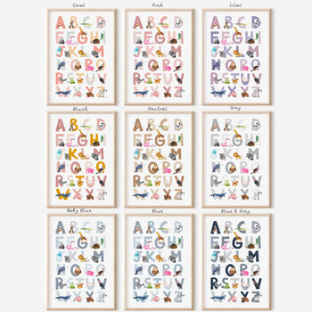 Animal Alphabet Nursery Decor, 2 of 11