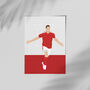 Chris Wood Nottingham Forest Football Print, thumbnail 2 of 4