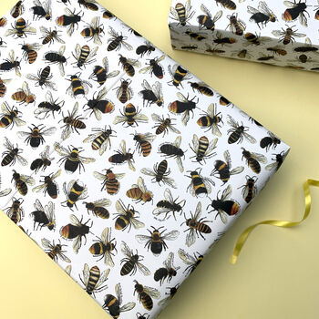 Bees Of Britain Wrapping Paper Set, 3 of 10