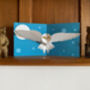 Handmade Pop Up Snowy Owl Greetings Card, thumbnail 2 of 5