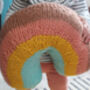 Knitted Rainbow Pillow, thumbnail 7 of 7