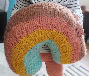 Knitted Rainbow Pillow, 7 of 7