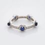Blue Sapphire 925 Sterling Silver Stacking Stone Ring, thumbnail 1 of 3