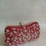 Red Frog Clasp Clutch, thumbnail 3 of 9