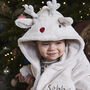Personalised Reindeer Christmas Fleece Robe, thumbnail 3 of 8