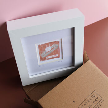 Wedding Ring Engagement Mini Art Print, 2 of 8