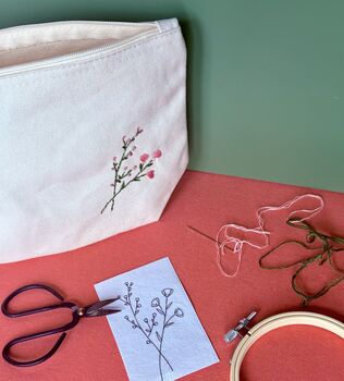 Embroidered Accessories Bag Kit, 5 of 5