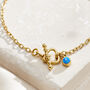 Heart T Bar Birthstone Charm Bracelet, thumbnail 1 of 6