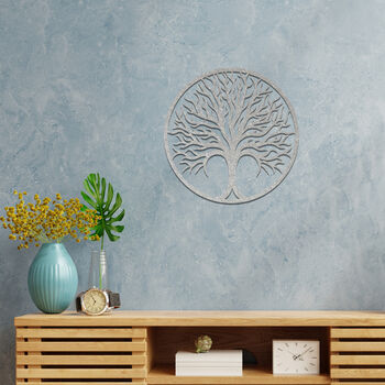 Tree Of Life Circle Metal Wall Art Gift For Home, 10 of 12