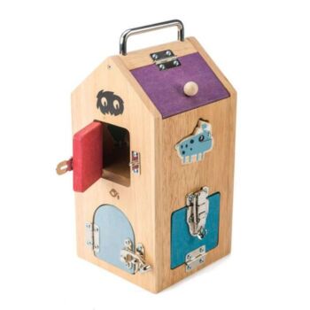 Children's Wooden Monster Lock Box, 2 of 4