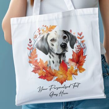 Personalised Dog Autumn Wreath Tote Bags, 12 of 12