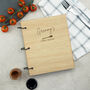 Personalised Wooden Recipe Book For Bakers, thumbnail 11 of 11