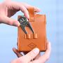 Personalised Leather Golf Hip Flask Gift Set, thumbnail 4 of 5