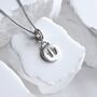 925 Sterling Silver Baby Footprint Charm Necklace Meaningful New Mum Gift, thumbnail 3 of 6