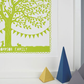 Personalised Family Tree Papercut Print, 6 of 7
