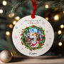 Personalised Dog Memorial Photo Christmas Bauble, thumbnail 1 of 4