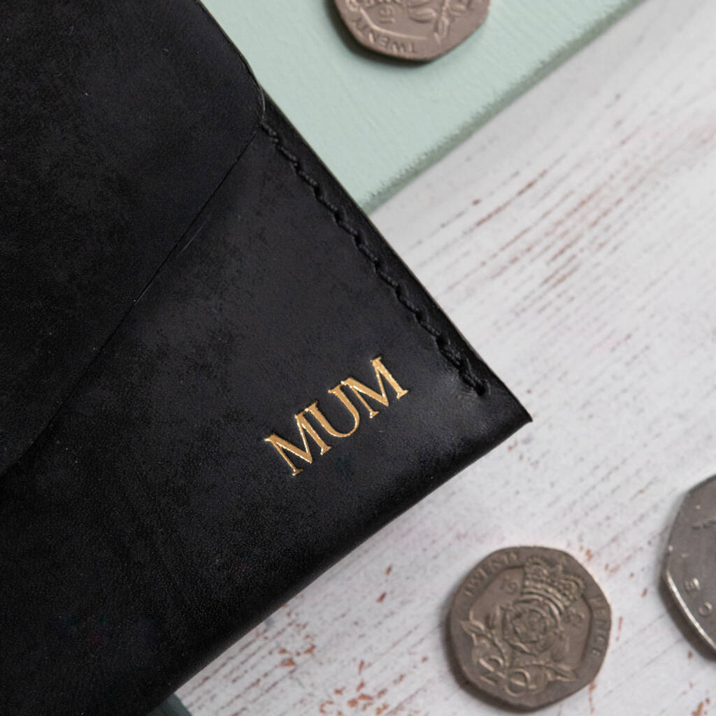 Personalised Handmade Leather Women's Purse By Williams Handmade