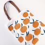 Fruity Orange Tote Bag, thumbnail 3 of 7
