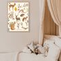 A4 Children's Print, Forest Friends Woodland Creatures, thumbnail 3 of 5