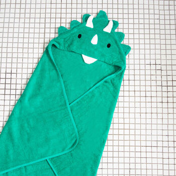 Dinosaur Friends Children's Hooded Bath Towel, 5 of 6