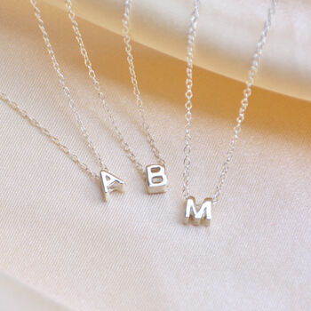 Girl's Personalised Mini Slider Initial Charm Necklace, 2 of 9
