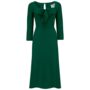 Joyce Dress In Hampton Green Vintage 1940s Style, thumbnail 1 of 2