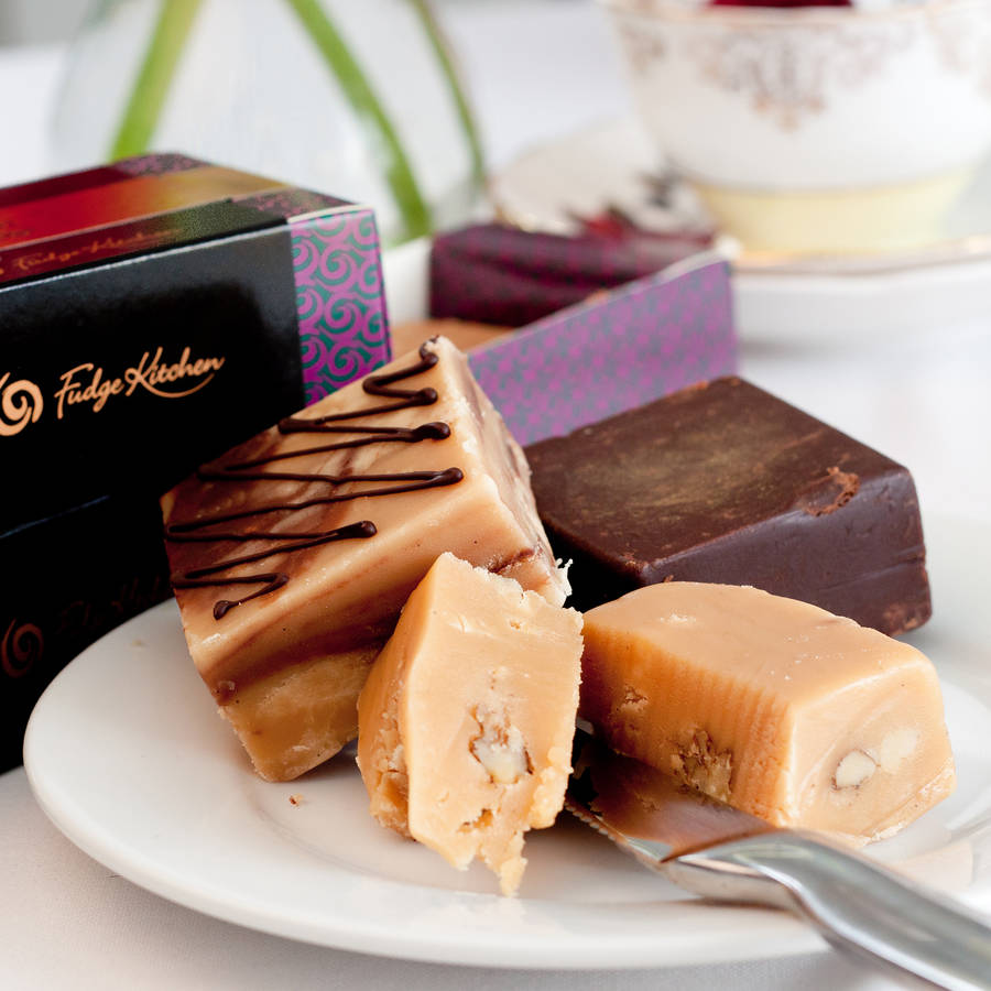 classic gourmet trio fudge selection 245g by fudge kitchen