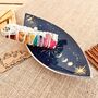 Enamelled Incense Burner Bowl Moon Phases Design, thumbnail 2 of 6