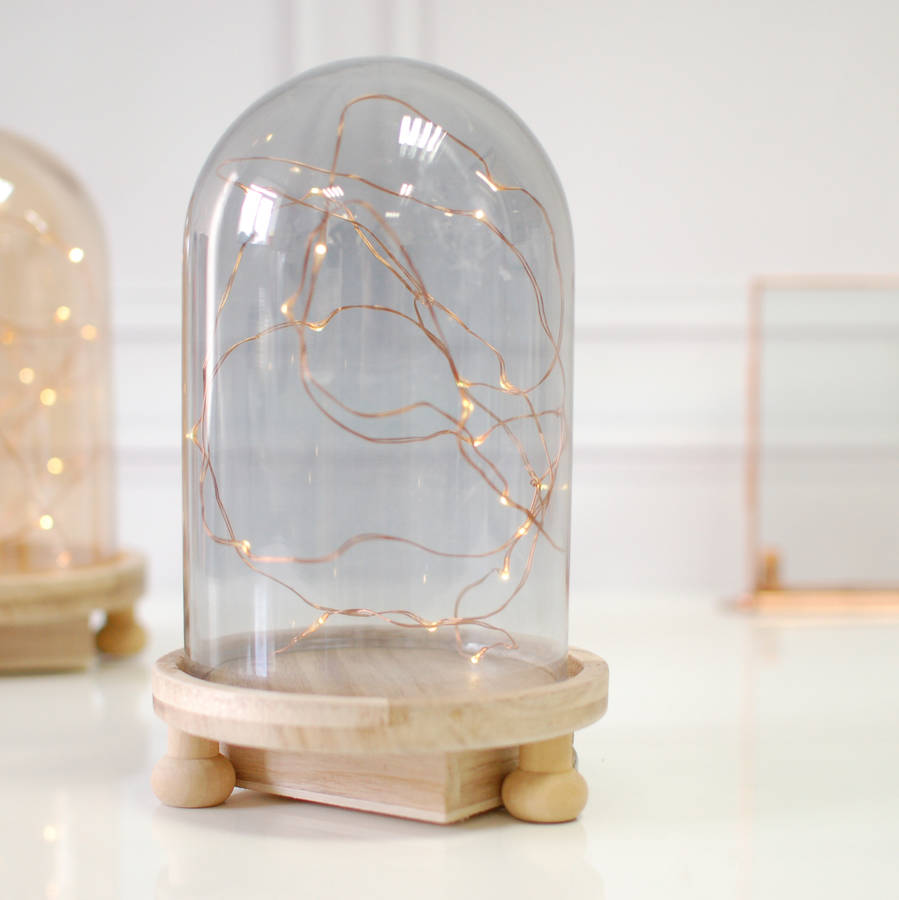Cloche Bell Jar Lamp Hygge Fairy Lights Cloche Bell Jar Lamp Hygge Fairy Lights
