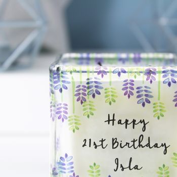 Birthday Scented Square Candle For Her, 4 of 12