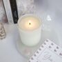 You Are Loved Rose Quartz Crystal Candle For Love, thumbnail 3 of 3