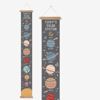 Children's Personalised Space Height Chart, 2 of 2