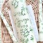 Personalised Hand Painted White Flower Wedding Unity Set, thumbnail 2 of 5