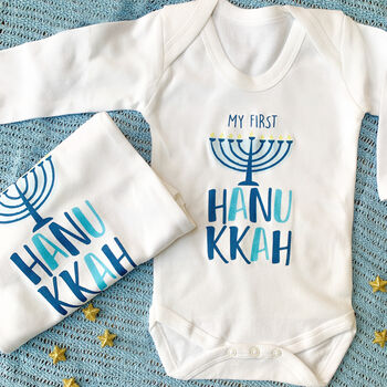Baby's First Hanukkah Personalised Vest, 2 of 4