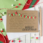 Merry Christmas Card With Festive Bunting, thumbnail 2 of 4