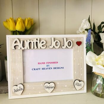 Personalised Auntie Aunt Photo Frame Birthday Gift, 2 of 6