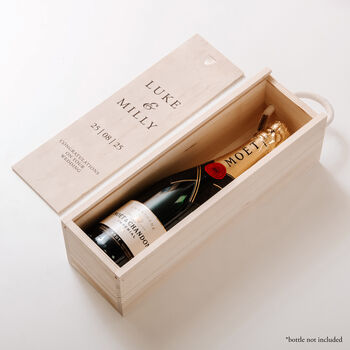 Personalised Bottle Box Wedding Gift, 3 of 7