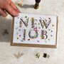 Wildflower Letters New Job Card, thumbnail 4 of 4