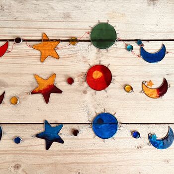 Long Sun Moon And Star Resin Sun Catcher, 6 of 8