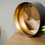 Small Round Black Cylinder Wall Mirror, thumbnail 9 of 10