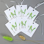 Floral Gift Tags With Lily Of The Valley Illustrations, thumbnail 1 of 5
