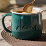 Personalised Green Enamel Mug, thumbnail 1 of 1