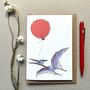 Personalised Pterodactyl Birthday Card, thumbnail 1 of 4