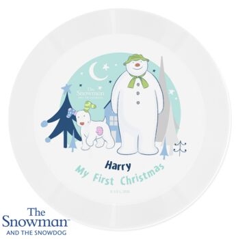 Personalised The Snowman Melamine Plate, 2 of 2