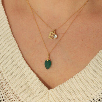 18ct Gold Plated Precious Birthstone Necklace, 2 of 6