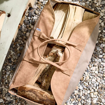 Large Khaki Log Bag, 2 of 4