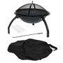 Camping Firepit With Grill, Folding Legs And Bag, thumbnail 3 of 5